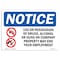 Signmission Sign, 7" H, 10" W, Plastic, Drugs Alcohol Or Guns May End Employment Sign, Lndscp, L-15533 OS-NS-P-710-L-15533 - alternate 1